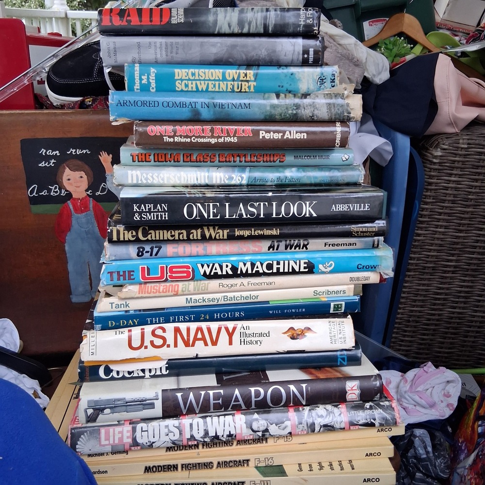 USA Military History Book Lot WWII Vietnam Aviation Naval 20 Book Bundle